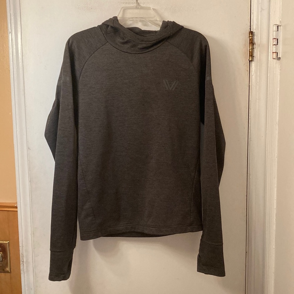 Peak Velocity gray pullover hoodie